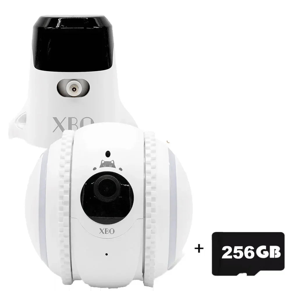 Pet Cat Camera XBO R2 Companion Robot HD Intelligent Voice Recognition Robot AI Wifi Camera Pet Recognition Auto Alarma Robocam