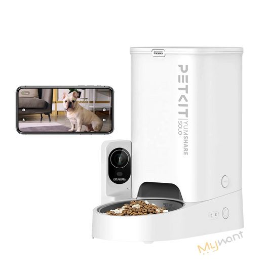 2025 PETKIT YumShare SOLO AI Pet Feeder - Remote Monitoring Camera