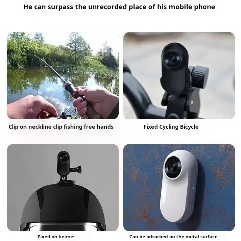 Pet mobile camera collar is small and convenient to carry around It is suitable for fishing cycling flying and for cats and dogs