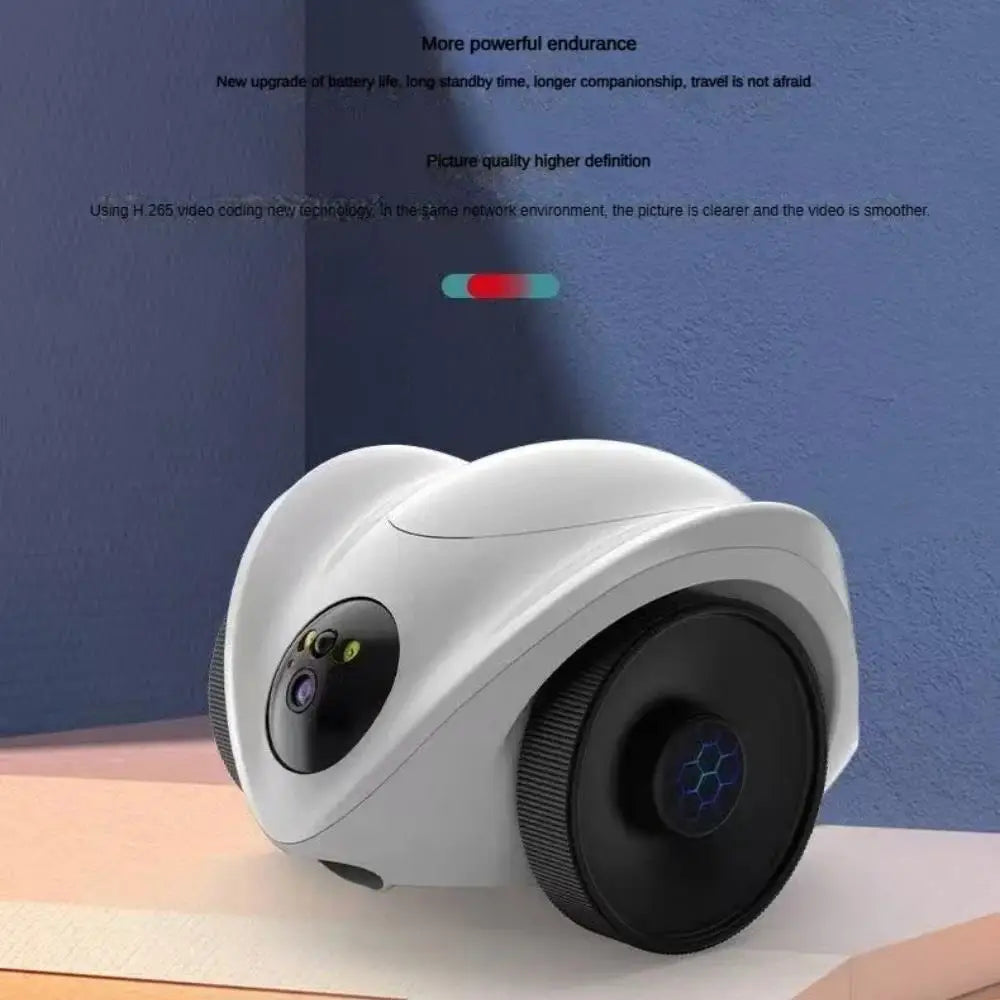Dual Lens Wifi Camera Robot Pet Interactive Feeder Cam Mobile Auto Tracking Colour Night Vision Two-Way Audio Home CCTV Cameras