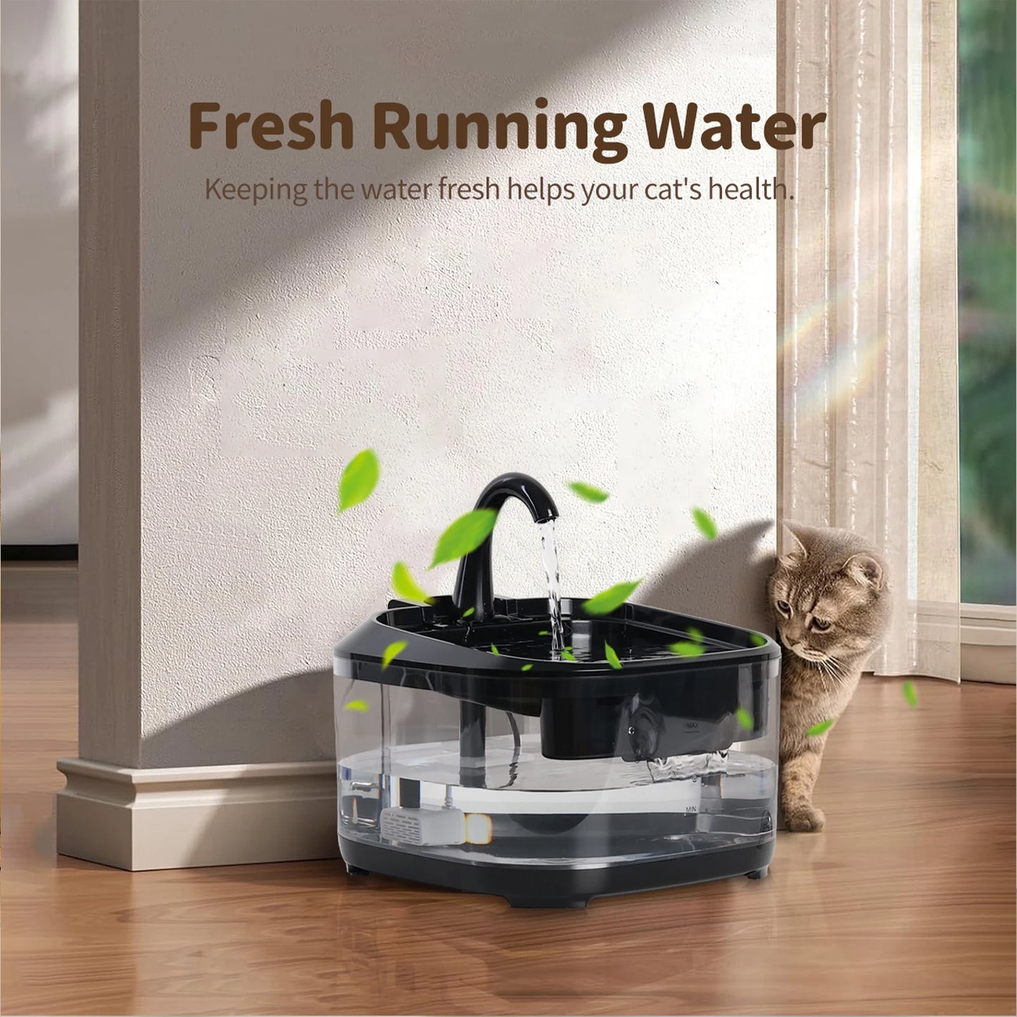4.5L Large Capacity Canine Cat Dog Pet Circulating Filter Pet Fountain Feeder Automatic Water Dispenser with USB Port for Pets