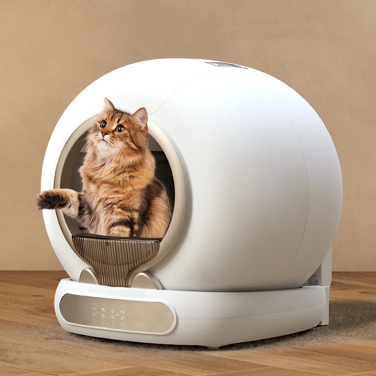 Automatic Cat  Box Smart Toilet Self-Cleaning With WIFI App Control Factory Supply Pet Products for Cats New Model