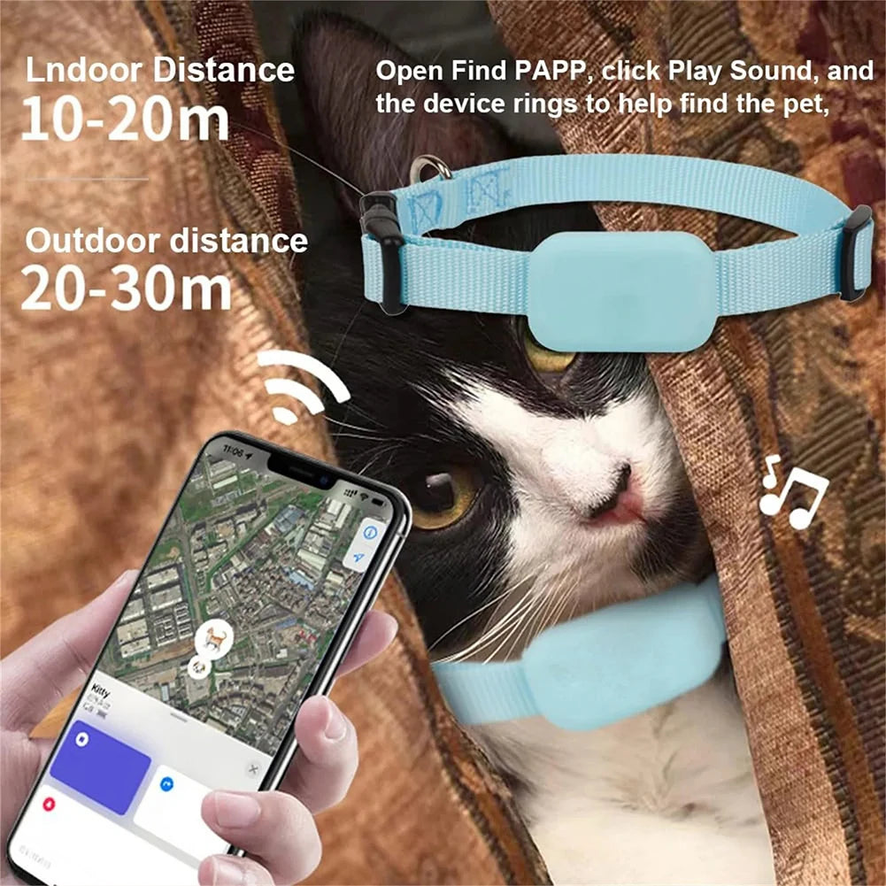 Cat Tracker GPS Cat Tracker Collar Pet GPS Collar Multifunction Pet Smart GPS Trackers Adjustable Collar Cat Locator for Cat Dog