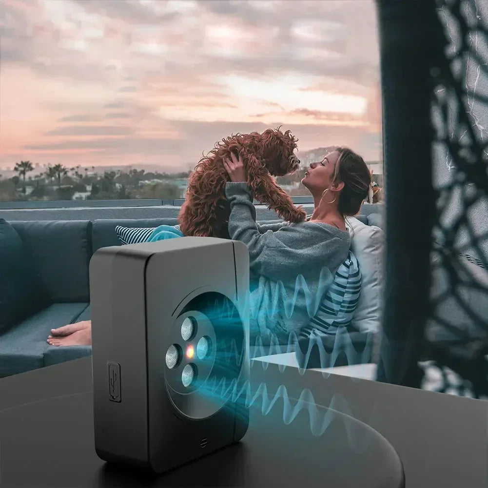 New Pet Anti Barking Device, Automatic Ultrasonic Mini Dog Bark Control Device, 50 Ft Barking Dog Stopper with 3 Modes for Dogs