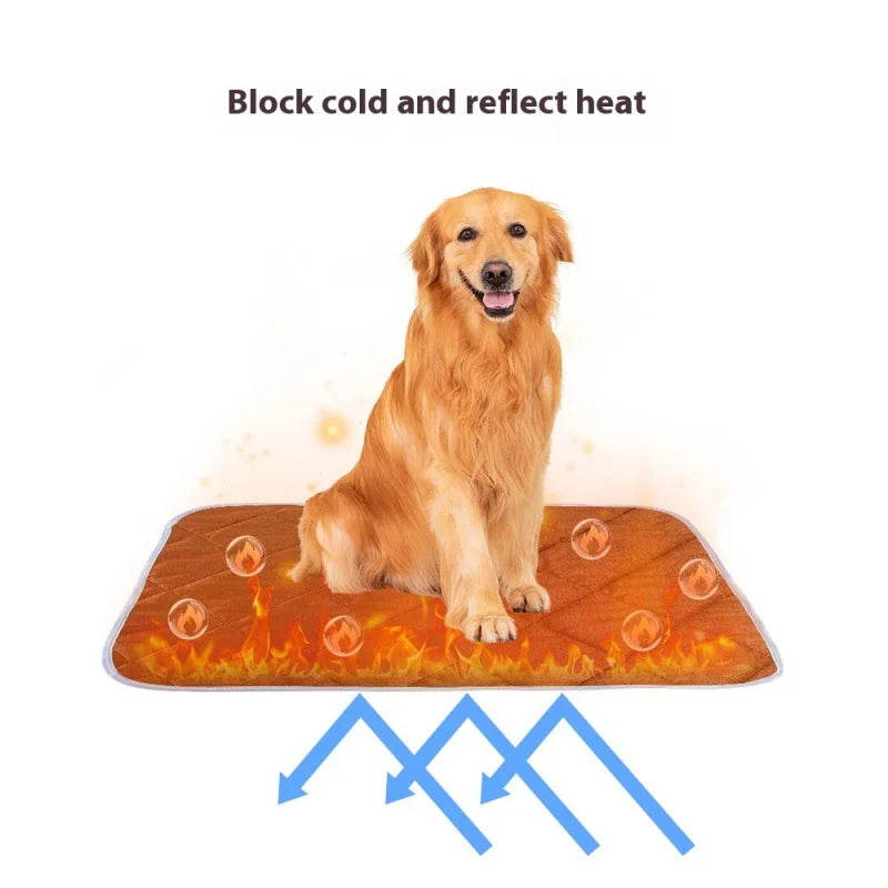 Smart Pet Heating Pad - AI Temperature Control & Chew Proof Cord, 3s Fast Heat Waterproof Mat for Dogs/Cats, Machine Washable