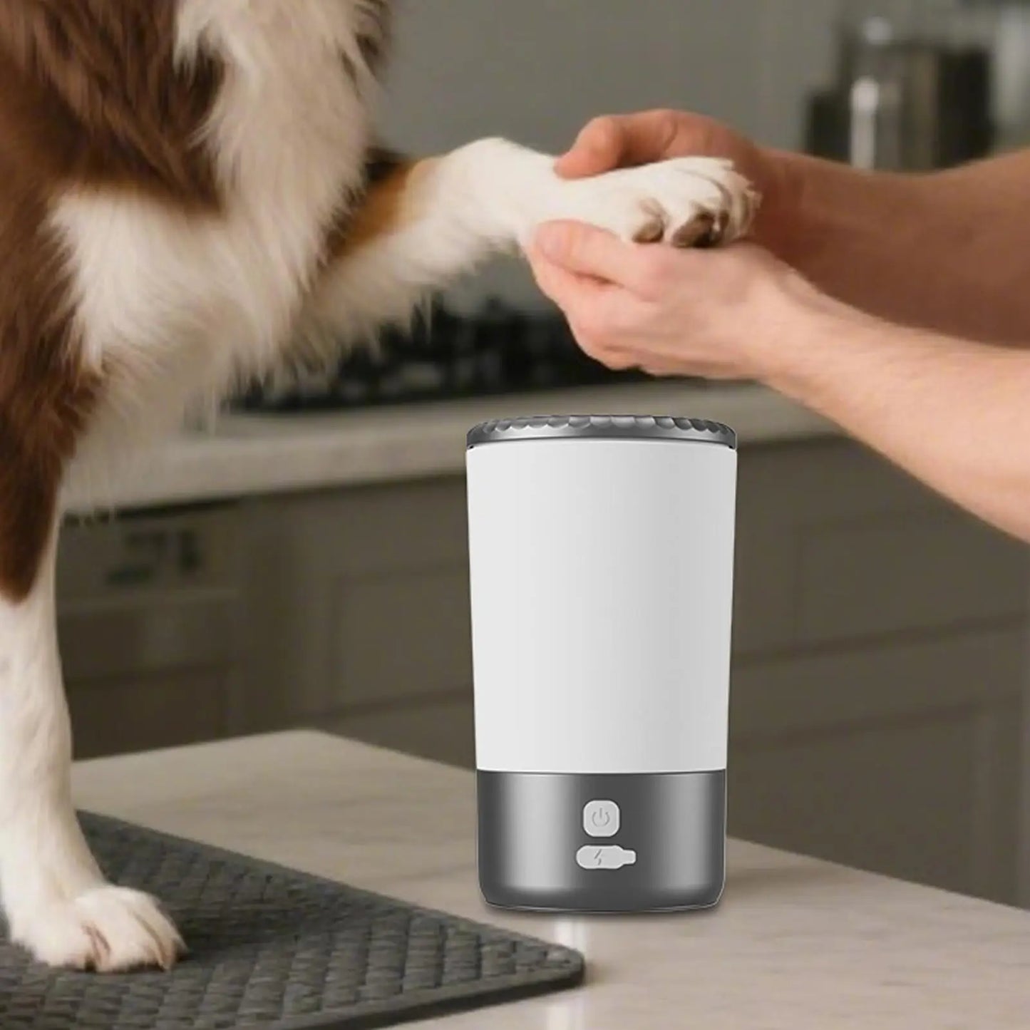 Dog Paw Cleaner Automatic Dog Foot Washing Machine Electric Puppy Paw Washing Machine For Pets Cats Kittens Home Lawn Garden