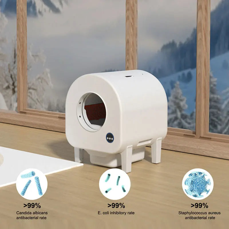 2025 New Hot Selling 68L Large Space Air Self Cleaning  Wholesale OEM Smart Automatic Cat Toilet Custom Litter Boxes for Cats
