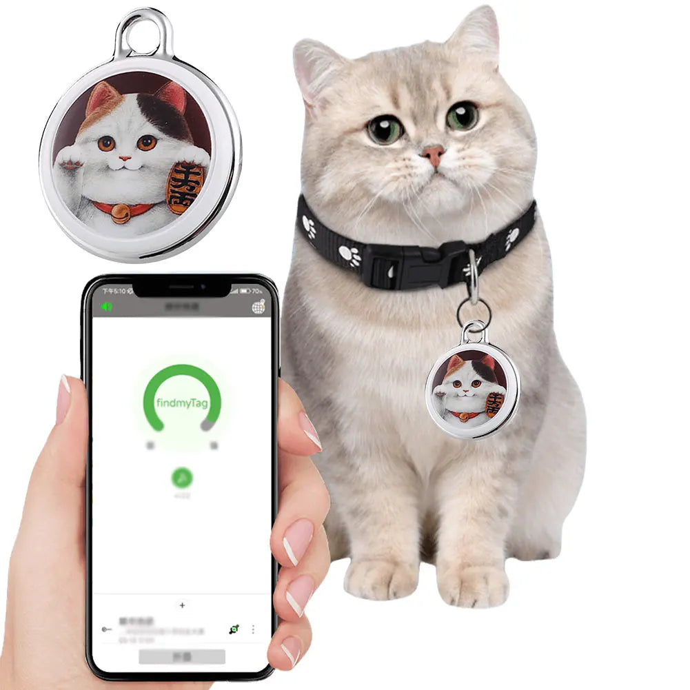 Smart Locator Bluetooth-compatible Real-time Tracking Dog Cat Collar Find Device Real-Time Global Location Tracker for Dogs Cats