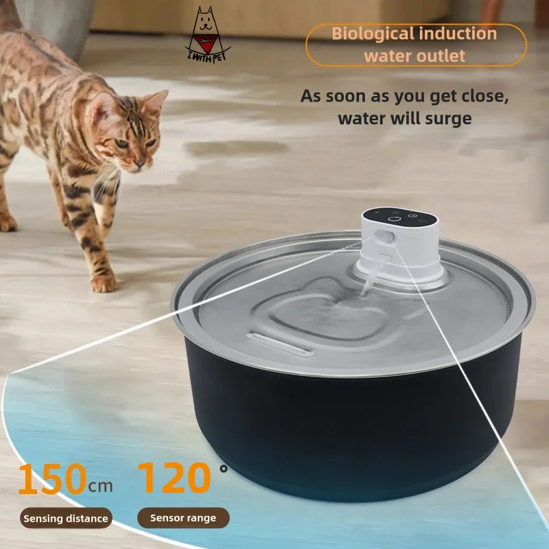 Popular 8L Rechargeable Pet Products Automatic Pet Water Dispenser Intelligent Operation Cat Drinking Cordless Water Fountain