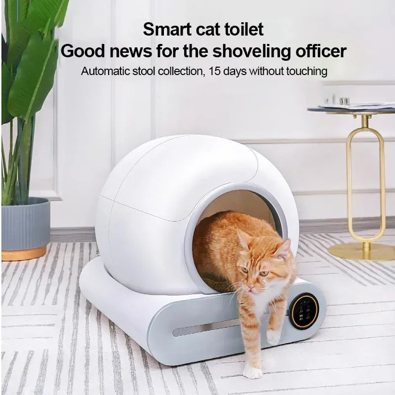 Automatic Smart Cat Litter Box Closed Cat Litter Box Self Cleaning Application Control Ionic Fragrance Pet Toilet Trash New
