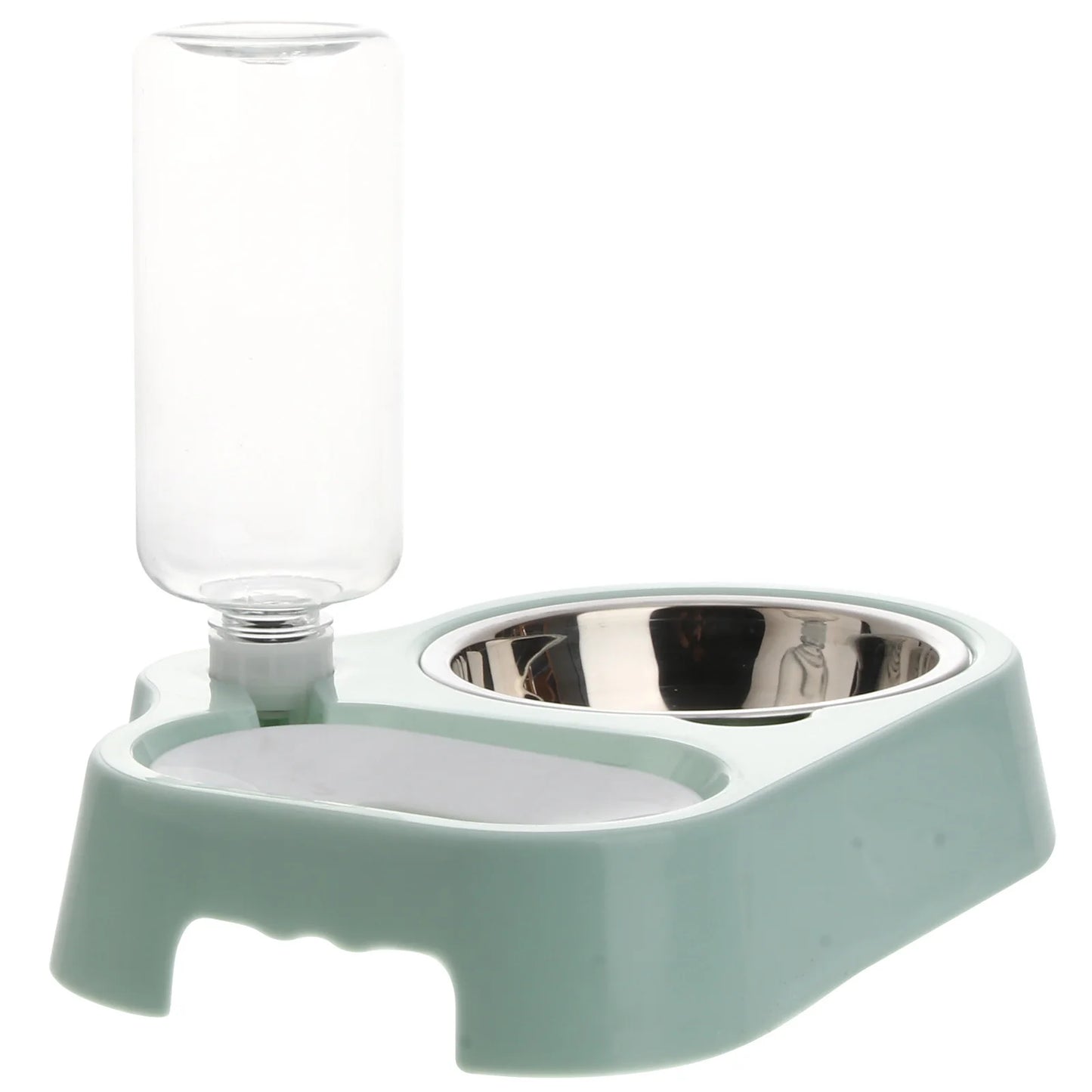 Cat Bowls Pet Food Feeder Automatic Drinking Fountain Tool Water Blue Dispenser