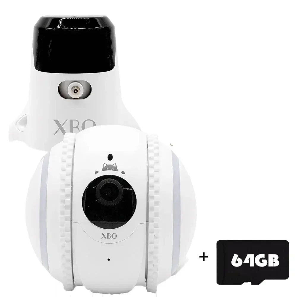 Pet Cat Camera XBO R2 Companion Robot HD Intelligent Voice Recognition Robot AI Wifi Camera Pet Recognition Auto Alarma Robocam