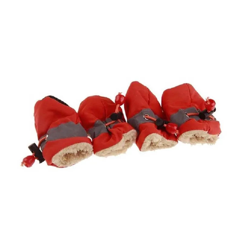 Pet Dogs Winter Shoes Rain Snow Waterproof Booties Socks Rubber Anti-slip Shoes For Small Dog Puppies Footwear Pet Products Cute