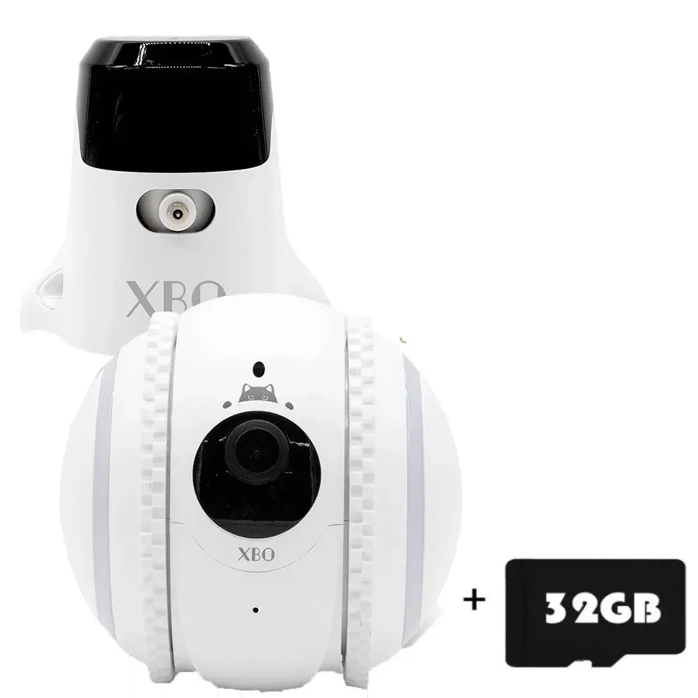 Pet Cat Camera XBO R2 Companion Robot HD Intelligent Voice Recognition Robot AI Wifi Camera Pet Recognition Auto Alarma Robocam