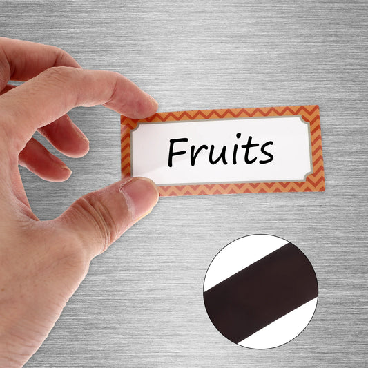 16 Pcs Tag Food Name Marking Stickers Dry Erase Labels Magnetic for Whiteboard Key Magnets Pet Rewritable Film Tags Classroom