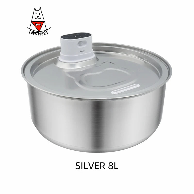 Popular 8L Rechargeable Pet Products Automatic Pet Water Dispenser Intelligent Operation Cat Drinking Cordless Water Fountain