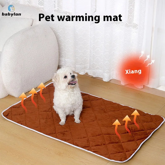 Smart Pet Heating Pad - AI Temperature Control & Chew Proof Cord, 3s Fast Heat Waterproof Mat for Dogs/Cats, Machine Washable