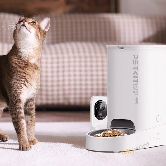 2025 PETKIT YumShare SOLO AI Pet Feeder - Remote Monitoring Camera